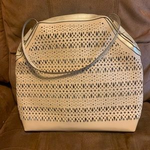 Stella & Dot, cream, tote